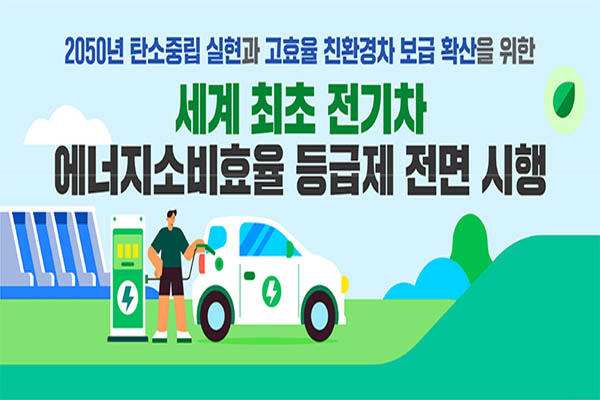 You are currently viewing 전기차 에너지효율 등급제 전면 시행, 5단계 등급 라벨 부착